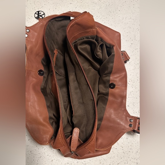 BACCINI leather GRETA tote bag. - Picture 3 of 9